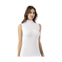 Kota 6465 Kadın Raporlu Ribana Kolsuz Boğazlı Body 6 Adet 001