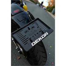 Motorsiklet Dekor Plakalık Krom Kabartmalı Krom Yazı 1 Adet Motor Plakası