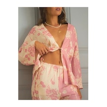 Lilly Rosalie Bloom Çift Renkli Pijama Takımı Pembe Pembe