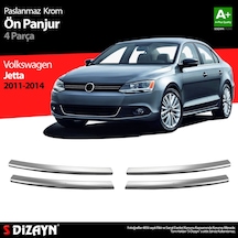 S-Dizayn Vw Jetta Krom Ön Panjur 4 Prç. 2011-2014