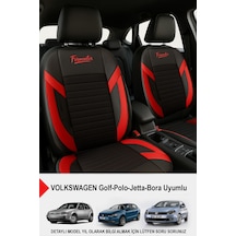 Formentor Tay Tüyü Oto Koltuk Kılıfı Volkswagen Bora-golf-jetta-polo Uyumlu Kırmızı