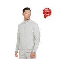 Hummel Pulse Male Fermuarlı Sweatshırt 922425-9098 Gri