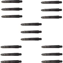 5 Set 15 Adet 35mm Siyah Şeffaf Polikarbon Pc Dart Shaft-şaft.