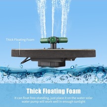 Pazly 360 Derece Dönebilen 4w Renkli Güneş Enerjili Çeşme Pompası Nozullu