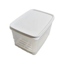 Geseus Moonstar Süzgeçli Peynir Saklama Kabı 2 Litre Bpa Free Ms06 Beyaz