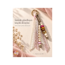 Genel Markalar Kişiye Özel Çanta Aksesuarı/isimlik Ahşap/charm Krem Krem