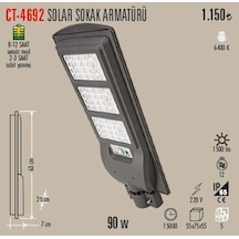 CATA 60W CT-4692 SOLAR SOKAK ARMATÜR