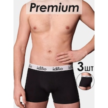 Idılıo Pamuklu 3'lü Boxer Set 158850768 Siyah