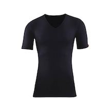 Blackspade 1263 Unisex Siyah V Yaka Kısa Kol Thermal