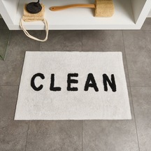 Soft Clean Tufting Banyo Paspası - Beyaz - 60x90 Cm Çok Renkli