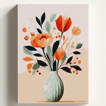 Sayılarla Boyama Tuval Hobi Seti Sanatsal 3 Temalı Fırça Ve Boya Dahil Set Çıtalı 40x50 Cm Kendin Yap Sayılarla Tuval Boya Kiti Kasnaklı