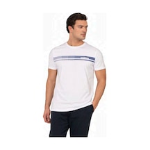 Pierre Cardin 6128 Erkek Kısa Kollu Bisiklet Yaka Pijama Takımı-beyaz