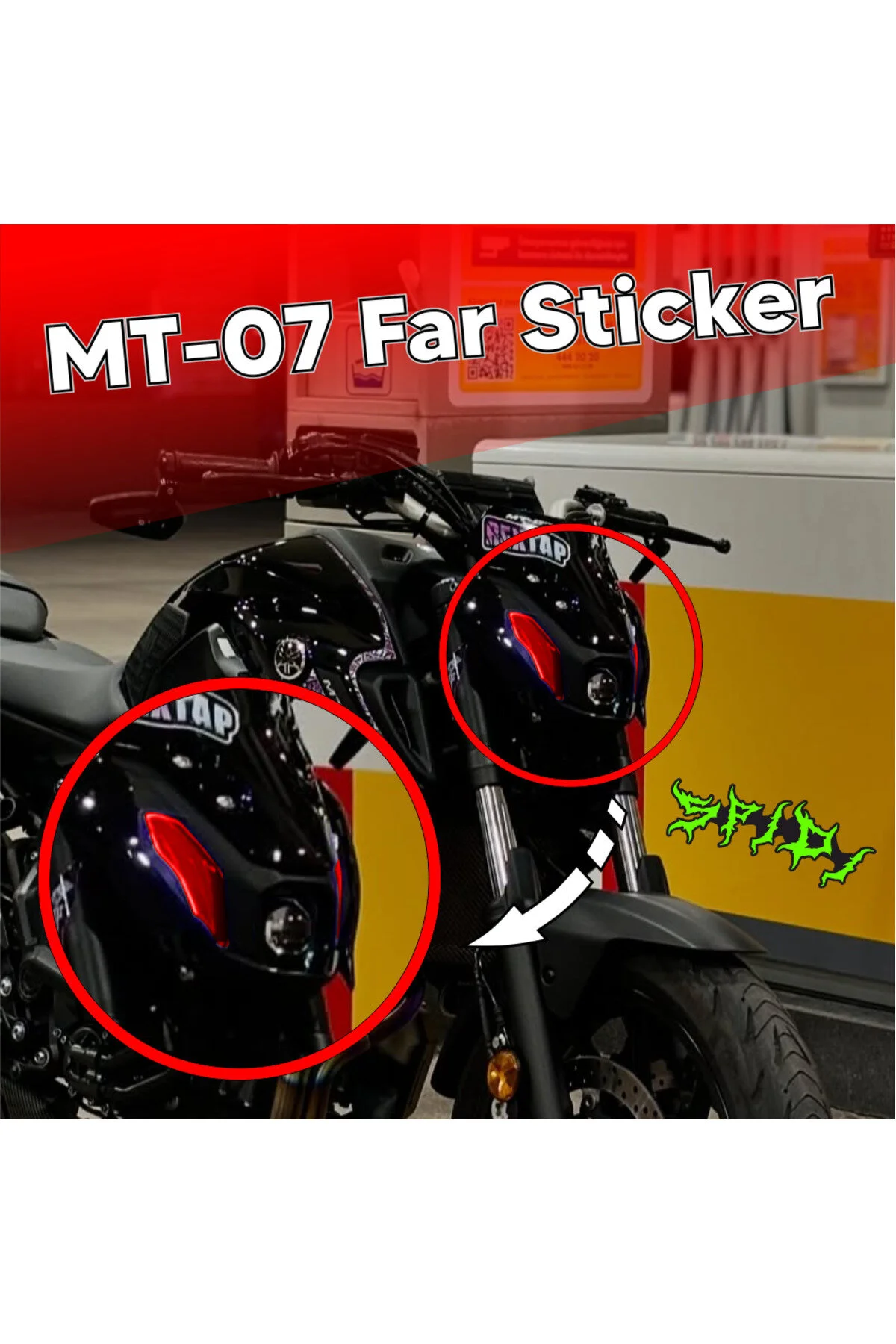 Mt-07 Kırmızı Farsticker