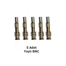 Yaylı Bnc Konnektör 5 Adet - Kamera Güvenlik Sistemleri İçin Kablo Koruyuculu Bnc Seti