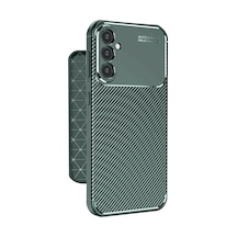 Samsung Galaxy A56 Kılıf Auto Focus Karbon Kapak - Koyu Yeşil 0.2M-Çok Renkli