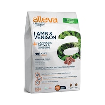 Alleva Holistik Tahılsız Canabis-Ginseng Kuzu ve Geyik Etli Yetişkin Kedi Maması 1500 G
