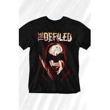 The Defiled Baskılı T-shirt, Unisex Rock Metal Müzik Temalı Tişör 001