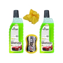 Ebrayn 2 Adet 1 Lt Oto Şampuanı Sünger 40x40 Cm Microfiber Bez