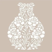 Çiçek Vazo Model As481 A4 Stencil Karışık Karışık