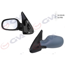Gva 1011111 Dikiz Aynası Sol Megane 99 Elektrikli +ısıtmalı+astarlı+ Asferik 5 Fiş Vm-129ehpal Oem 7700431469