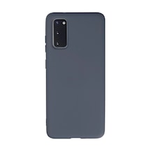 Samsung Galaxy S20 Uyumlu Kılıf Nano İçi Kadife Silikon - Gri