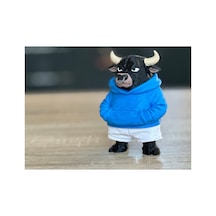 Kapüşonlu Boğa Figürü 10cm