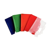 Yaka Kartı Plastik Kartlık Rengarenk Mytkş 5 Li Kılıf