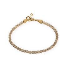 Zirkon Taşlı Bileklik 718554 Gold Gümüş