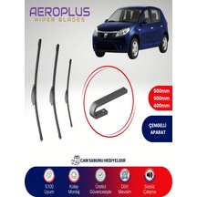 Aeroplus Dacia Sandero Ön Arka Muz Silecek Takımı 2008-2015