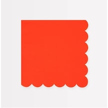 - Tomato Red Large Napkins - Domates Kırmızısı Peçeteler L X16 -