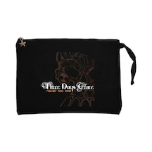 Three Days Grace Never Too Late Siyah Clutch Astarlı Cüzdan / El Çantası
