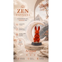 Zen Tavşanı 15cm Dekoratif Biblo 3d Baskı