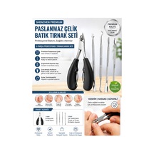 Shenzhen Premıum Paslanmaz Çelik Batık Tırnak Seti Ve Profesyonel Kesici 5 Parça Pedikür & Tırnak Bakım Kiti
