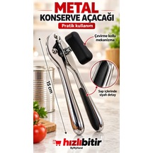 Bymyhand Metal Premium Pratik Konserve Açacağı 15 Cm Metalik