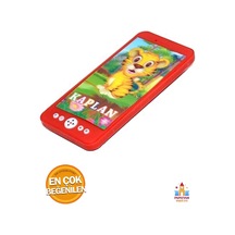 Kırmızı Renkli 3d Işıklı Oyuncak Telefon - Şık Ve Koruyucu