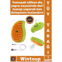 Tarak Kedi Köpek Evcil Hayvan Bakım Kiti Masaj Etkili Şarjlı Taşınabilir Buharlı Tüy Toplama Tarağı