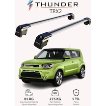 Kıa Soul 2014-2019 Trx2 Thunder Carrier Kilitli Ara Atkı Taşıyıcı Tavan Barı Siyah