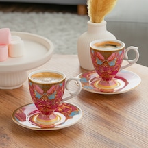 Porsima Fın-543 Osmanlı Motifli Porselen Kahve Fincan Takımı