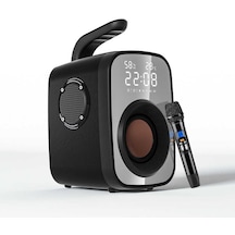 Soaiy SH25 Taşınabilir Kablosuz Bluetooth Hoparlör - Harici Mikrofonlu & Dijital Saat & FM Radyo - ZORE-219172
