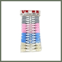 Bezos Çamaşır Mandalı 30'lu Bezos1 Çok Renkli