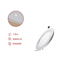 Leva Led Panel Yuvarlak Slım Sıva Altı Beyaz Işık 12 W 960lm 16,5 Cm Lv-3092