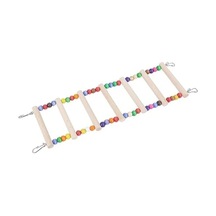 Ahşap Kuş Merdiveni, 25 Cm Boy, 8 Cm En, 7 Basamaklı