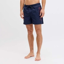 Jack&Jones Maui Wave Logo Regular Erkek Lacivert Mayo 12291391-NVY