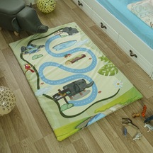 Zooturak Peluş Çocuk Matı Fil Rokka 100cm x 150cm