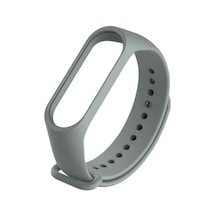 Ekılıf - Xiaomi Mi Band 3 Uyumlu - Kordon Silikon Kordon - Gri