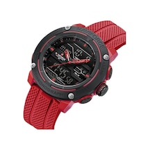 Naviforce Erkek Kol Saati Analog & Dijital Silikon Kordon 2213 Siyah - Kırmızı