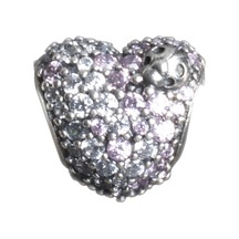 Nur Silver Taşlı Kalp Ve Uğur Böceği Gümüş Charm Nur-bl00068
