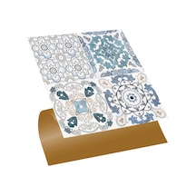 Tink Kendinden Yapışkanlı Retro 4'lü Desenli Pvc Karo 30x30 Cm