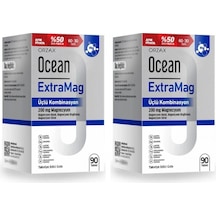 Ocean Extramag 90 Tablet 6 Aylık Magnezyum Destek Paketi 2'li Kofre
