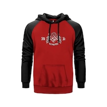 Machine Head Classic Crest Kırmızı Renk Reglan Kol Sweatshirt Kırmızı